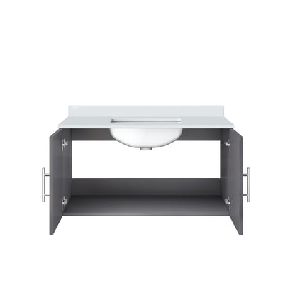 Geneva 36 in. W x 22 in. D Dark Grey Bath Vanity