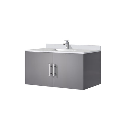 Geneva 36 in. W x 22 in. D Dark Grey Bath Vanity