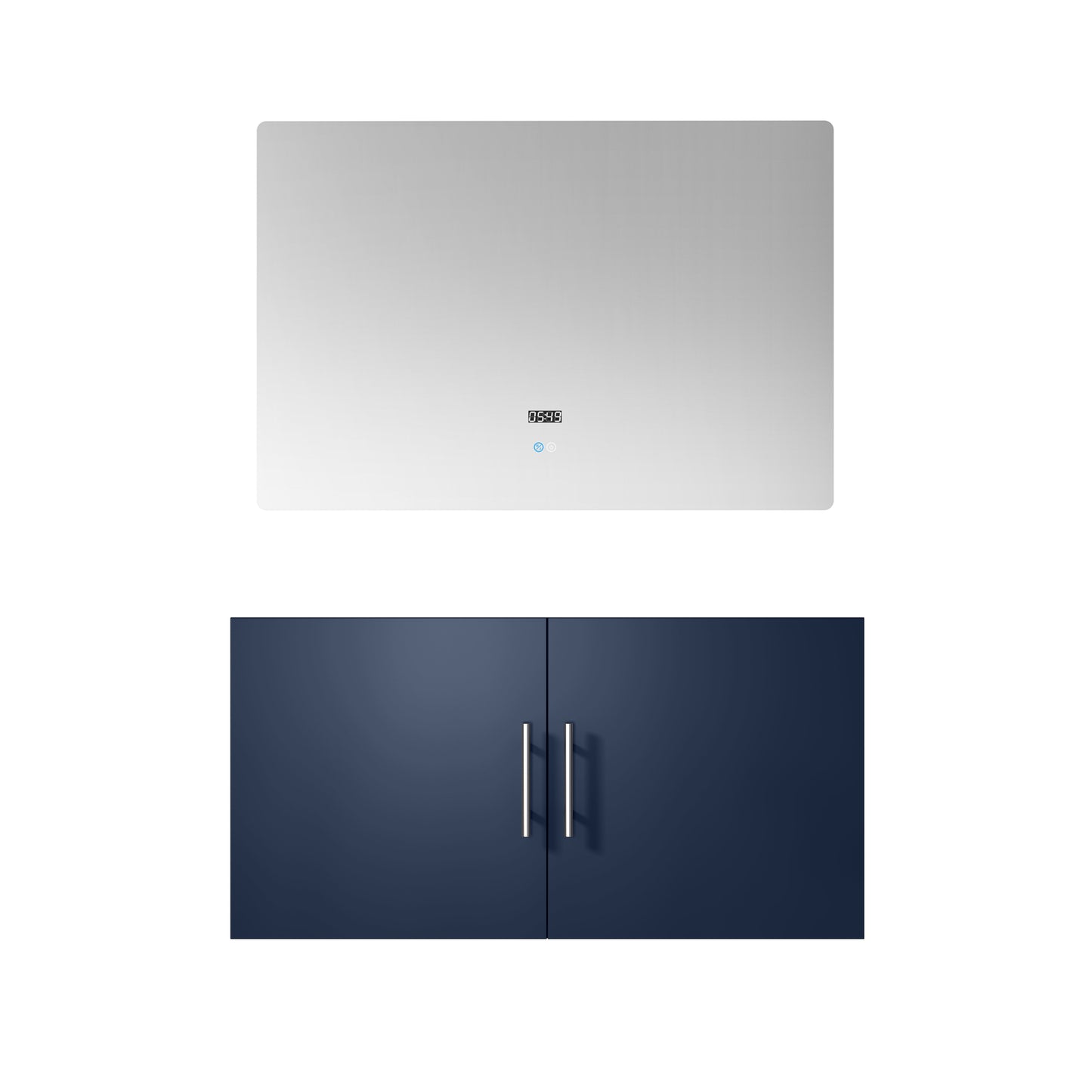Geneva 36 in. W x 22 in. D Navy Blue Bath Vanity