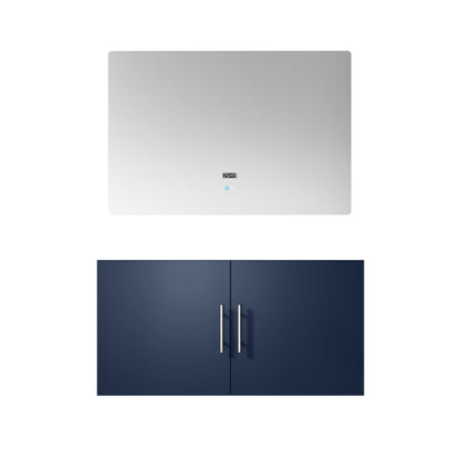 Geneva 36 in. W x 22 in. D Navy Blue Bath Vanity