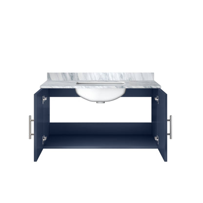 Geneva 36 in. W x 22 in. D Navy Blue Bath Vanity
