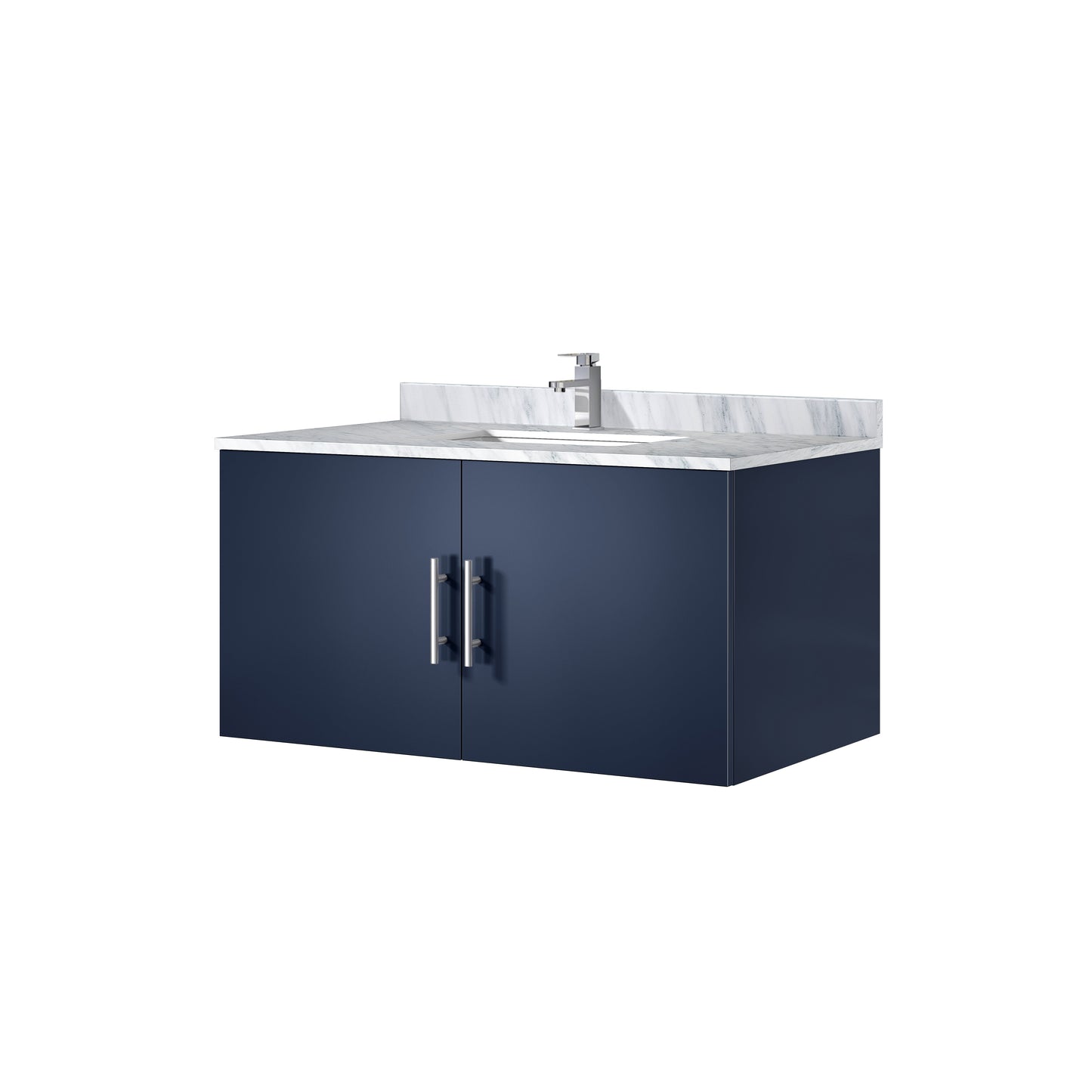Geneva 36 in. W x 22 in. D Navy Blue Bath Vanity