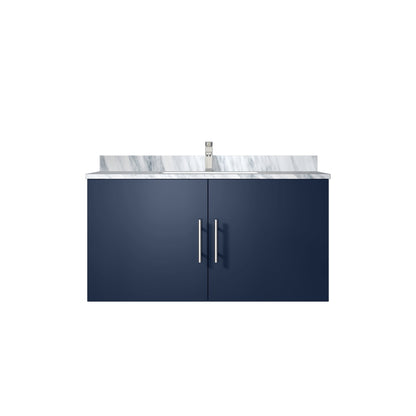 Geneva 36 in. W x 22 in. D Navy Blue Bath Vanity