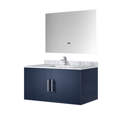 Geneva 36 in. W x 22 in. D Navy Blue Bath Vanity