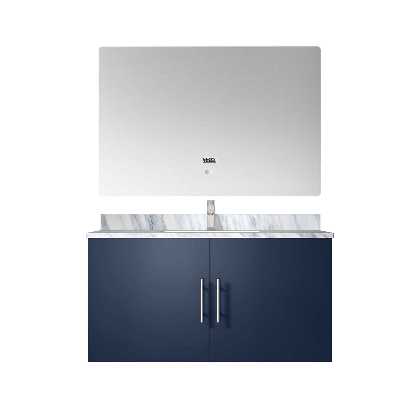 Geneva 36 in. W x 22 in. D Navy Blue Bath Vanity