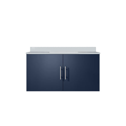Geneva 36 in. W x 22 in. D Navy Blue Bath Vanity