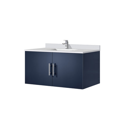Geneva 36 in. W x 22 in. D Navy Blue Bath Vanity