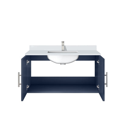 Geneva 36 in. W x 22 in. D Navy Blue Bath Vanity