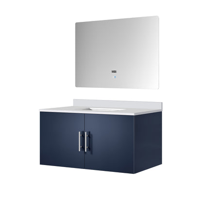 Geneva 36 in. W x 22 in. D Navy Blue Bath Vanity