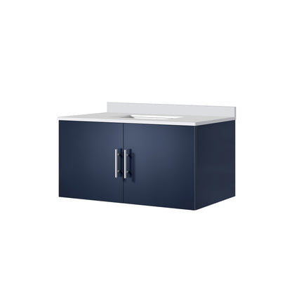 Geneva 36 in. W x 22 in. D Navy Blue Bath Vanity