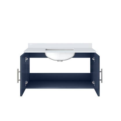 Geneva 36 in. W x 22 in. D Navy Blue Bath Vanity