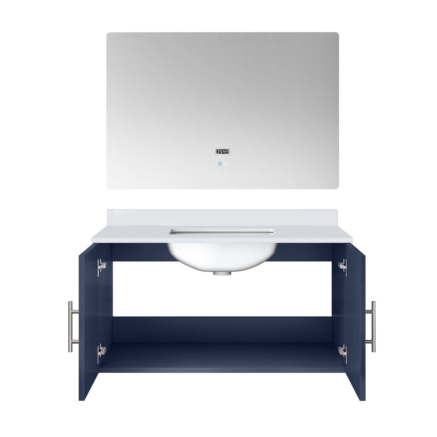 Geneva 36 in. W x 22 in. D Navy Blue Bath Vanity