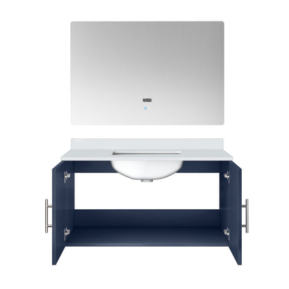 Geneva 36 in. W x 22 in. D Navy Blue Bath Vanity