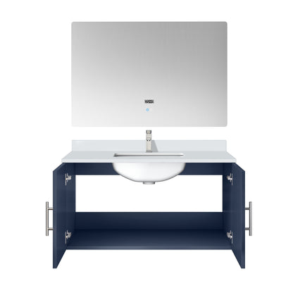 Geneva 36 in. W x 22 in. D Navy Blue Bath Vanity