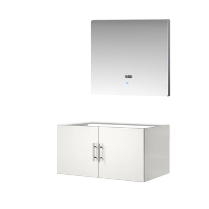 Geneva 36 in. W x 22 in. D Glossy White Bath Vanity