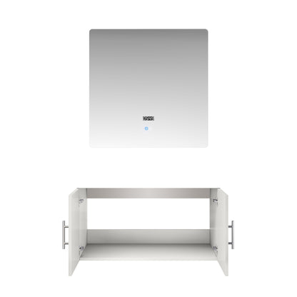 Geneva 36 in. W x 22 in. D Glossy White Bath Vanity