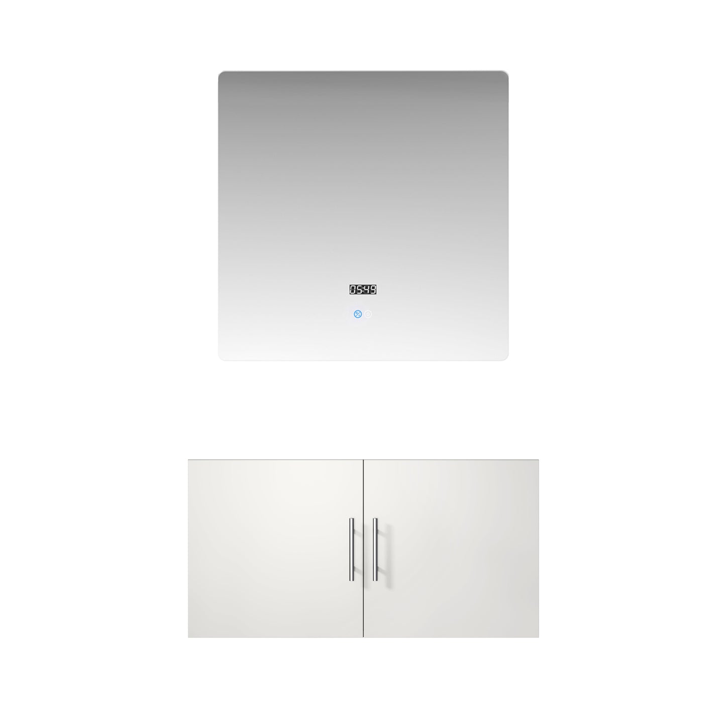 Geneva 36 in. W x 22 in. D Glossy White Bath Vanity
