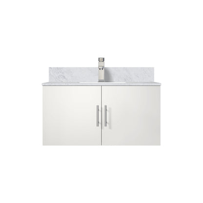 Geneva 36 in. W x 22 in. D Glossy White Bath Vanity