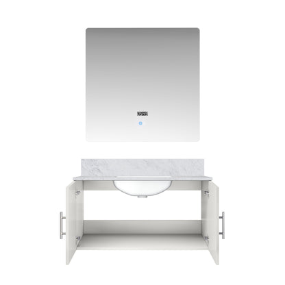 Geneva 36 in. W x 22 in. D Glossy White Bath Vanity