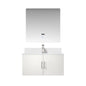 Geneva 36 in. W x 22 in. D Glossy White Bath Vanity