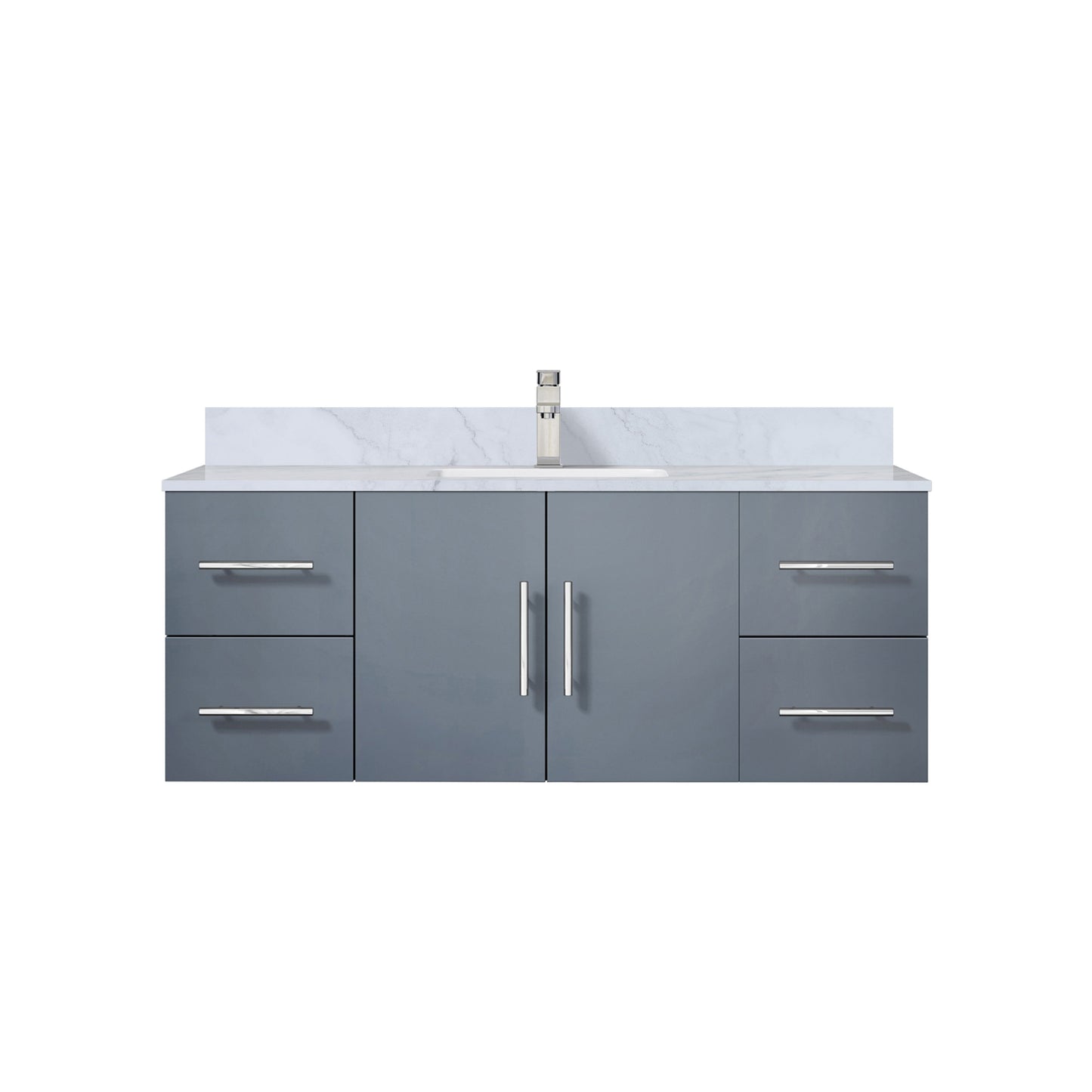Geneva 48 in. W x 22 in. D Dark Grey Bath Vanity