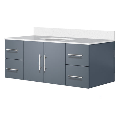 Geneva 48 in. W x 22 in. D Dark Grey Bath Vanity