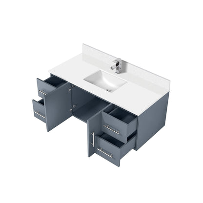 Geneva 48 in. W x 22 in. D Dark Grey Bath Vanity