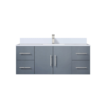 Geneva 48 in. W x 22 in. D Dark Grey Bath Vanity