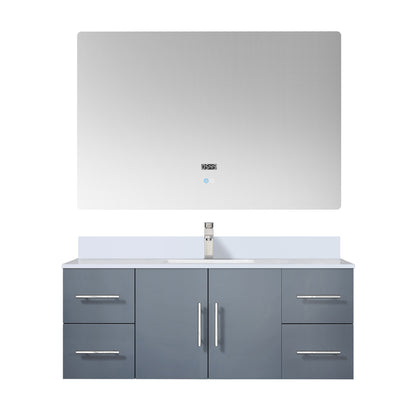Geneva 48 in. W x 22 in. D Dark Grey Bath Vanity