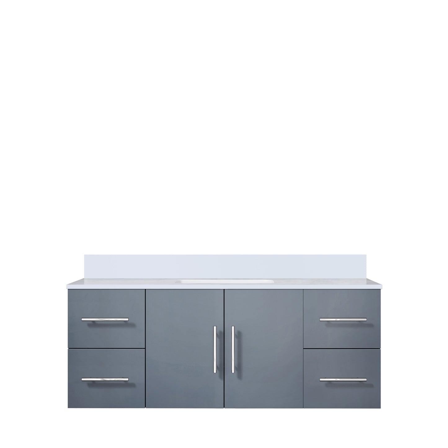 Geneva 48 in. W x 22 in. D Dark Grey Bath Vanity
