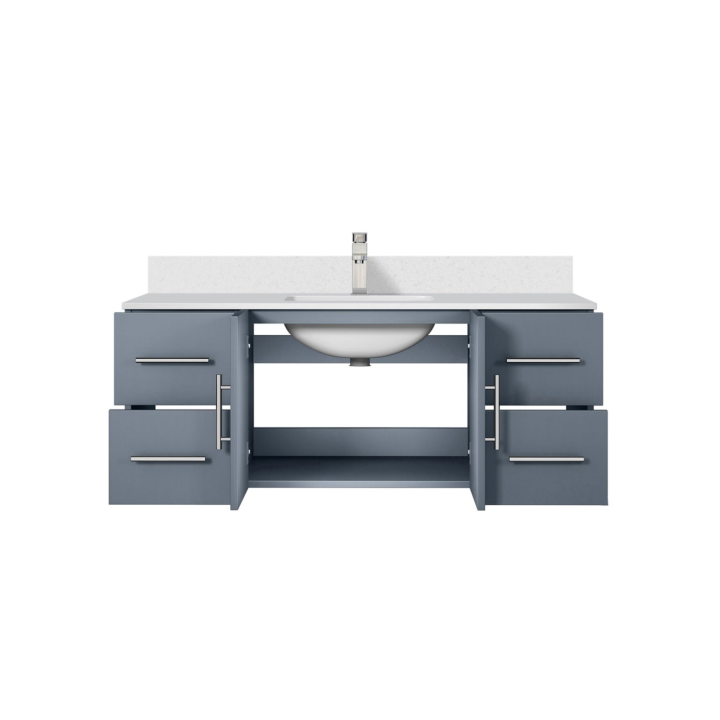 Geneva 48 in. W x 22 in. D Dark Grey Bath Vanity