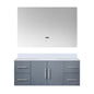 Geneva 48 in. W x 22 in. D Dark Grey Bath Vanity