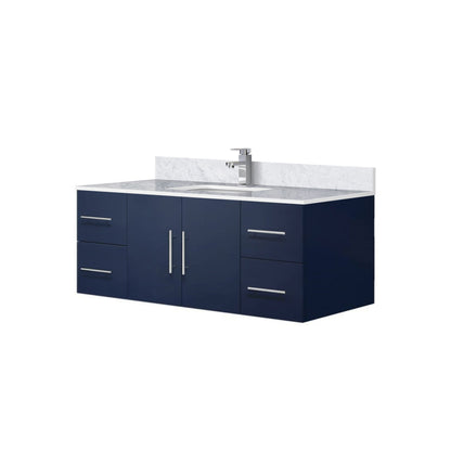 Geneva 48 in. W x 22 in. D Navy Blue Bath Vanity