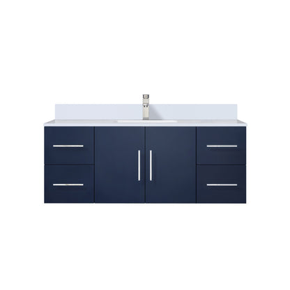 Geneva 48 in. W x 22 in. D Navy Blue Bath Vanity