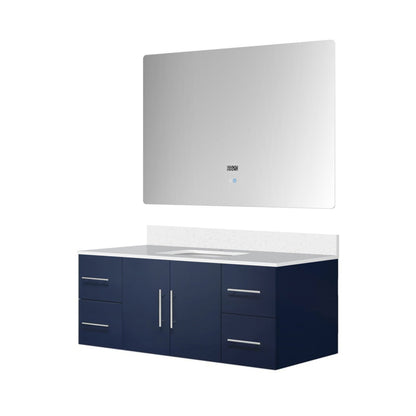Geneva 48 in. W x 22 in. D Navy Blue Bath Vanity