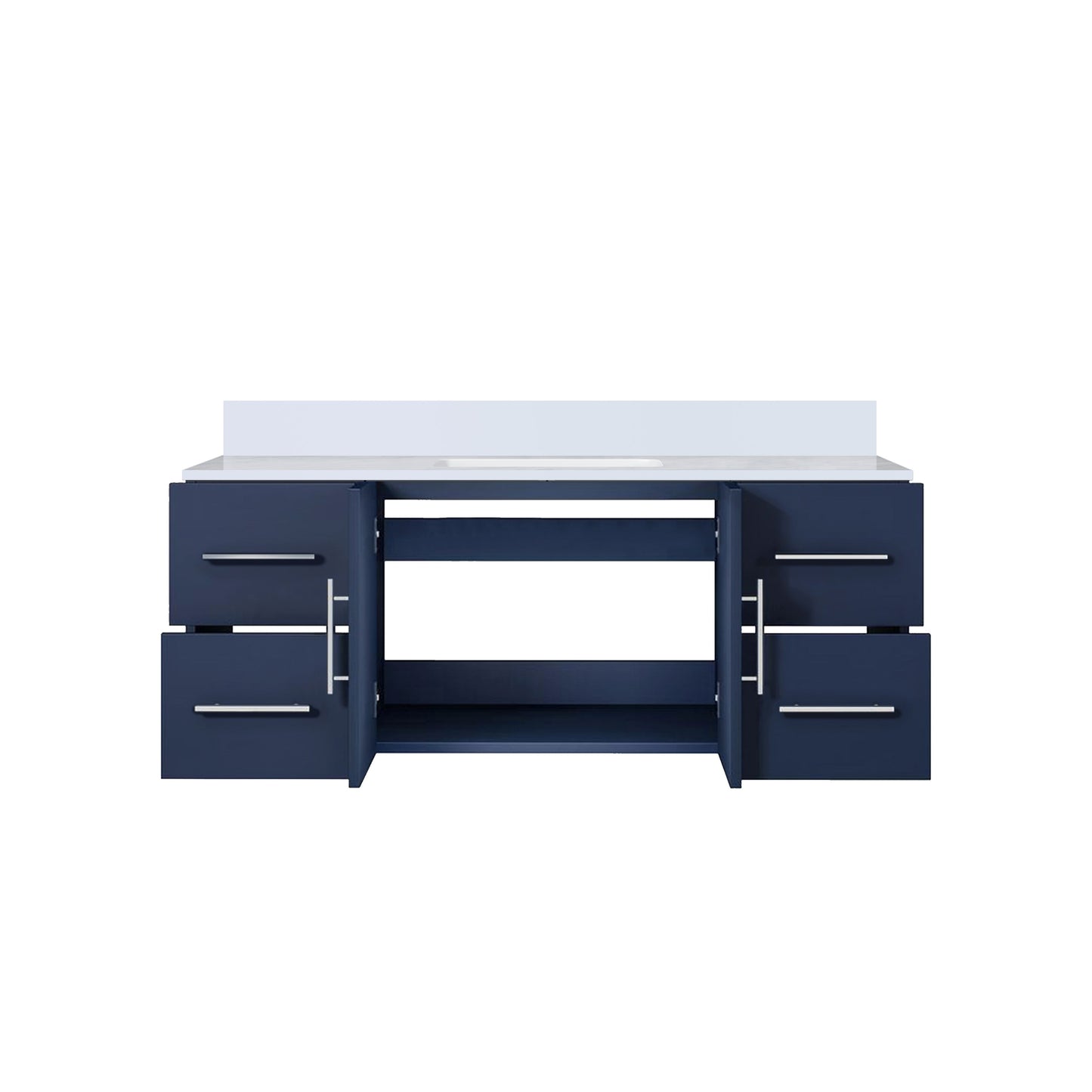 Geneva 48 in. W x 22 in. D Navy Blue Bath Vanity