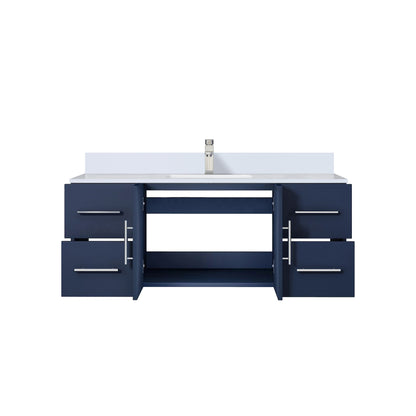 Geneva 48 in. W x 22 in. D Navy Blue Bath Vanity