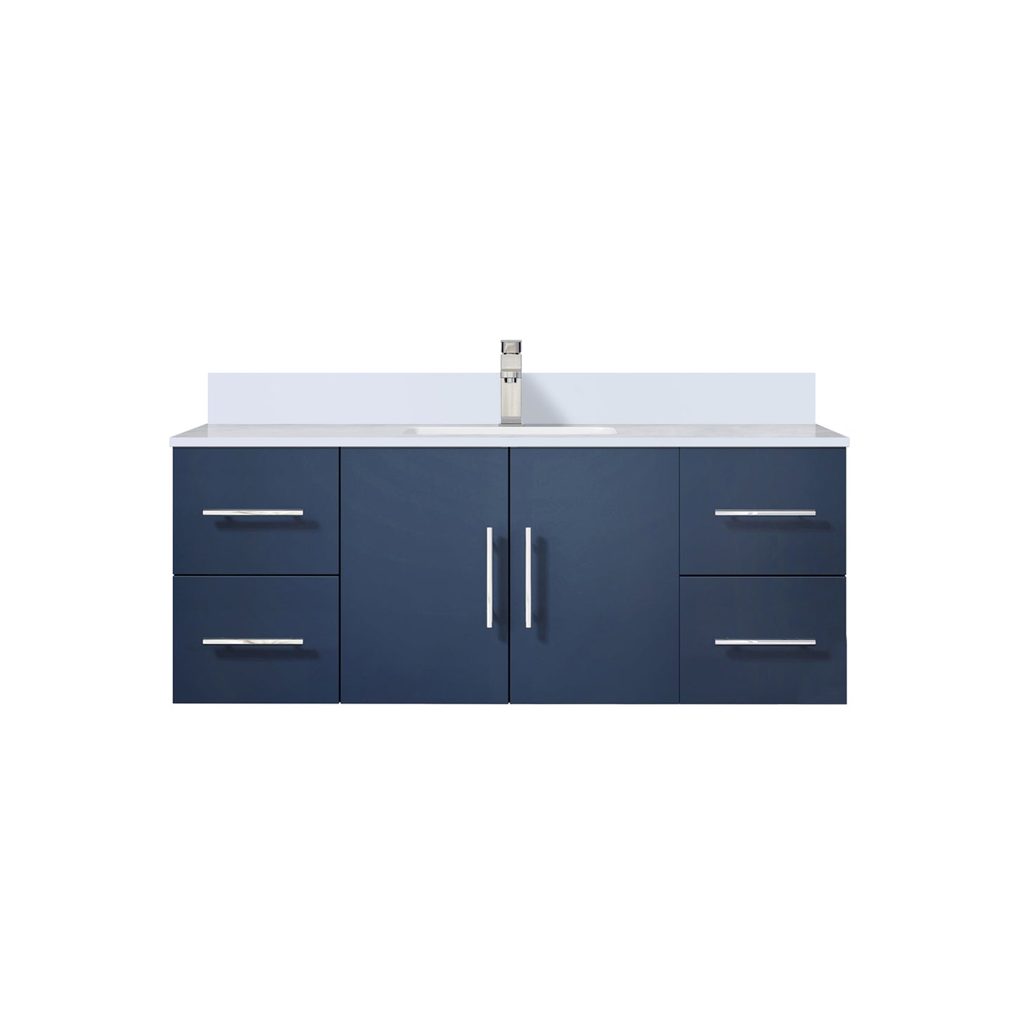 Geneva 48 in. W x 22 in. D Navy Blue Bath Vanity