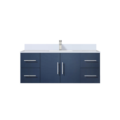 Geneva 48 in. W x 22 in. D Navy Blue Bath Vanity