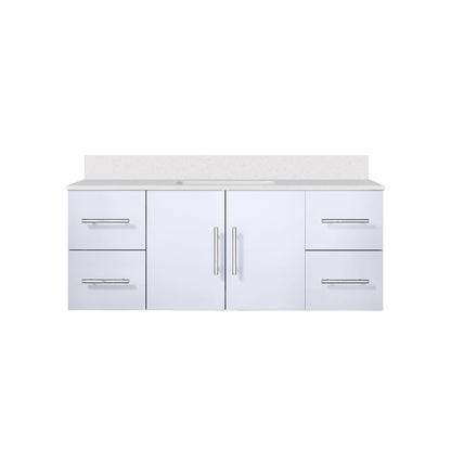 Geneva 48 in. W x 22 in. D Glossy White Bath Vanity
