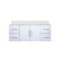 Geneva 48 in. W x 22 in. D Glossy White Bath Vanity