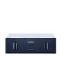 Geneva 60 in. W x 22 in. D Navy Blue Double Bath Vanity