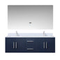 Geneva 60 in. W x 22 in. D Navy Blue Double Bath Vanity