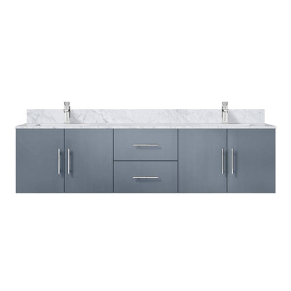 Geneva 72 in. W x 22 in. D Dark Grey Double Bath Vanity