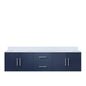 Geneva 72 in. W x 22 in. D Navy Blue Double Bath Vanity