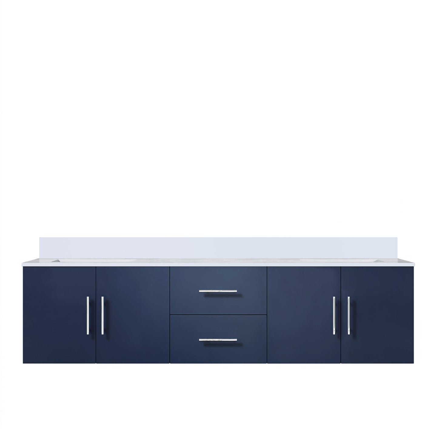 Geneva 72 in. W x 22 in. D Navy Blue Double Bath Vanity