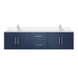 Geneva 72 in. W x 22 in. D Navy Blue Double Bath Vanity