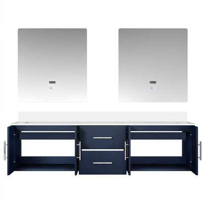 Geneva 72 in. W x 22 in. D Navy Blue Double Bath Vanity