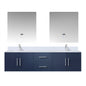 Geneva 72 in. W x 22 in. D Navy Blue Double Bath Vanity