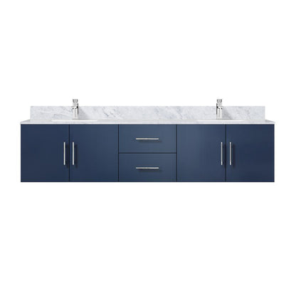 Geneva 80 in. W x 22 in. D Navy Blue Double Bath Vanity